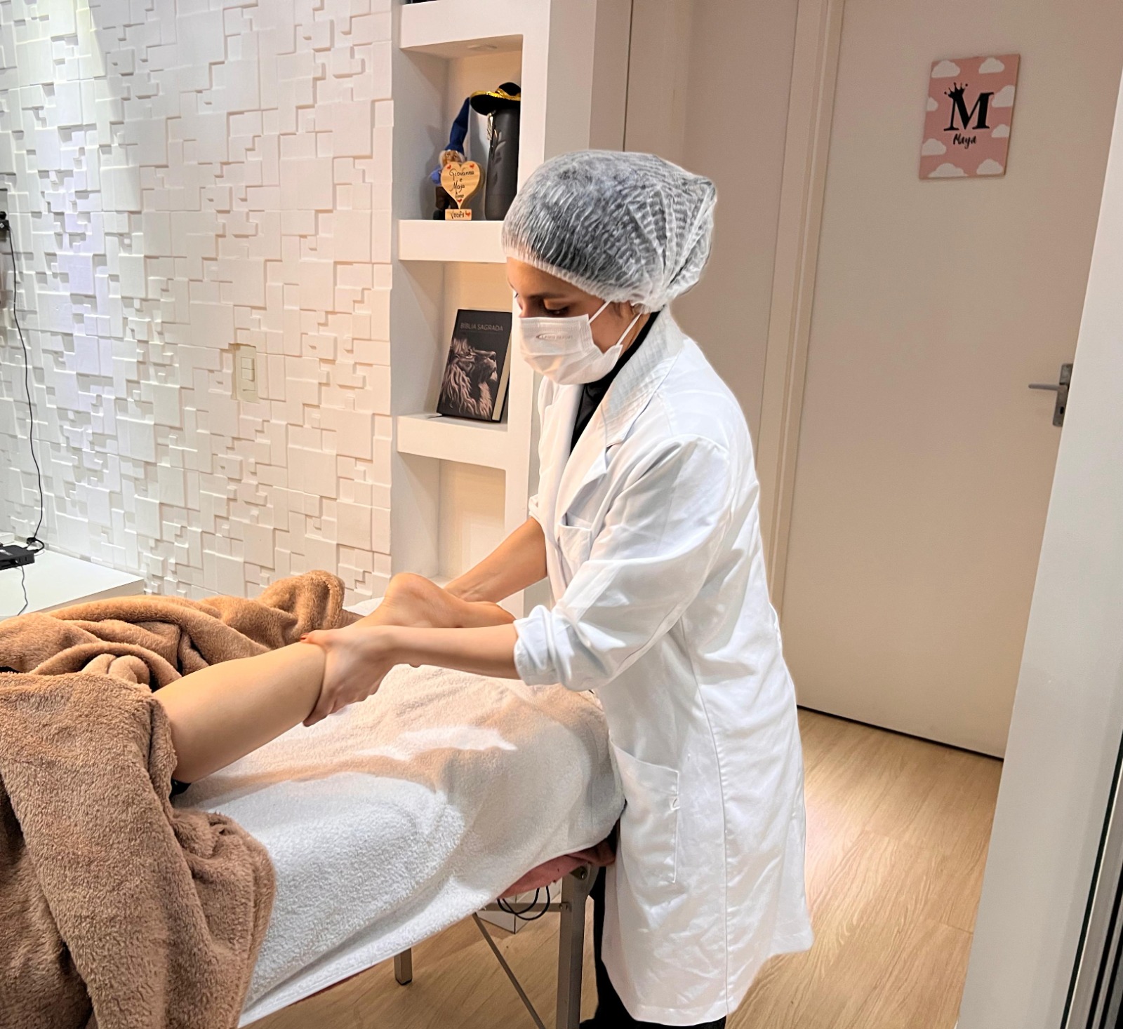 Ambiente relaxante para massagem
